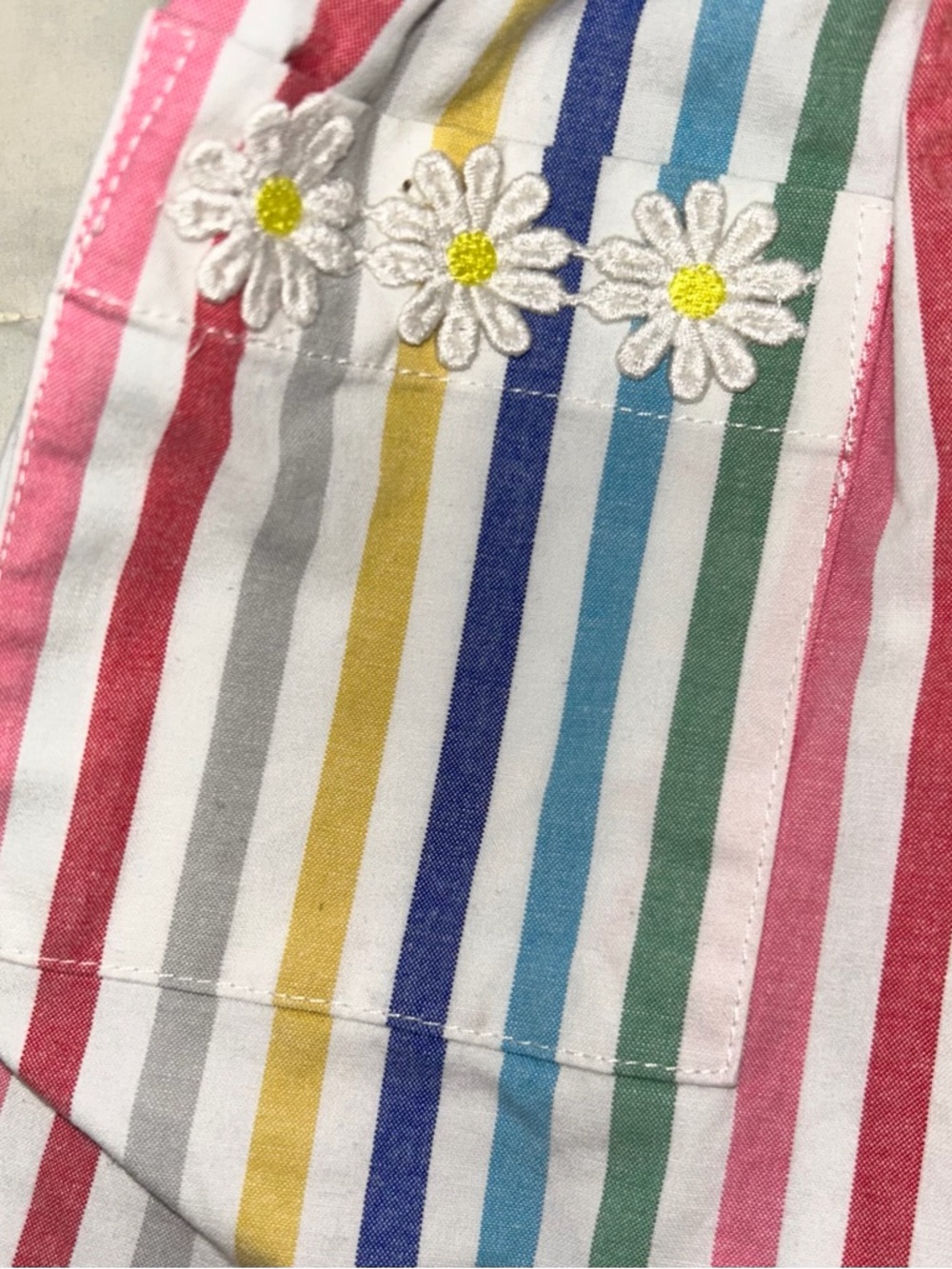 Mini Boden stripe jumper with daisy trim sz 3-4 years EUC smoke free home - Picture 5 of 8